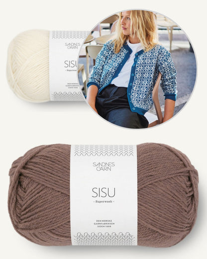 Myrdal Jacket | classic beautiful Norwegian pattern from Sisu by Sandnes Garn