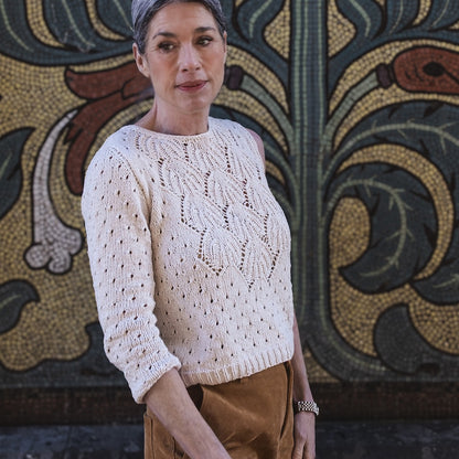 Yua Shirt | romantisches Lacemuster aus Line von Sandnes Garn