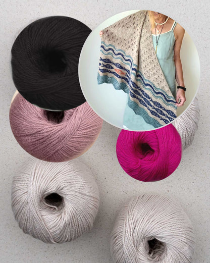 Against the current Shawl | flowing soft from Cumbria by Pascuali