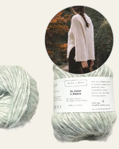 Nido džemperis | brīvi krītošs, mīksts džemperis no Le Coton & Alpaca dzijas, Biches & Bûches