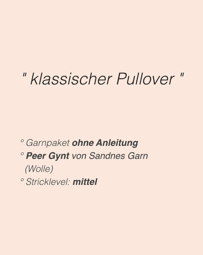 Niels Sweater Herre | klassisk fra Peer Gynt af Sandnes Garn