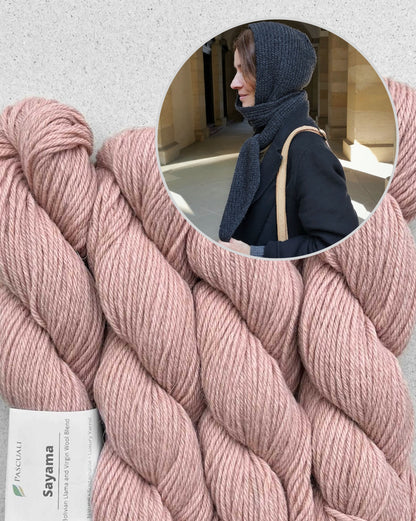 Nomad Scarf | Écharpe-cagoule décontractée en Sayama de Pascuali