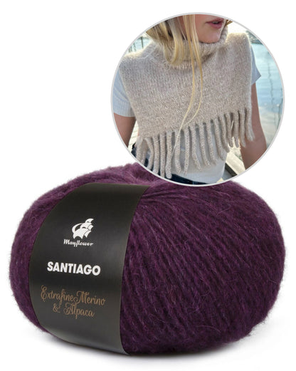 PetiteKnit Nora Neck einfädig mit Santiago von MAyflower Denmark 18