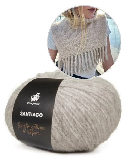 PetiteKnit Nora Neck einfädig mit Santiago von MAyflower Denmark 16