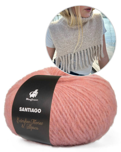 PetiteKnit Nora Neck einfädig mit Santiago von MAyflower Denmark 15