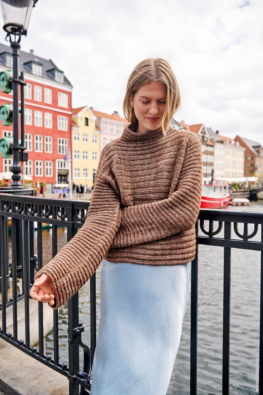 Lana Grossa Nordic Rippenpullover mit Natural Alpaca Pelo 1