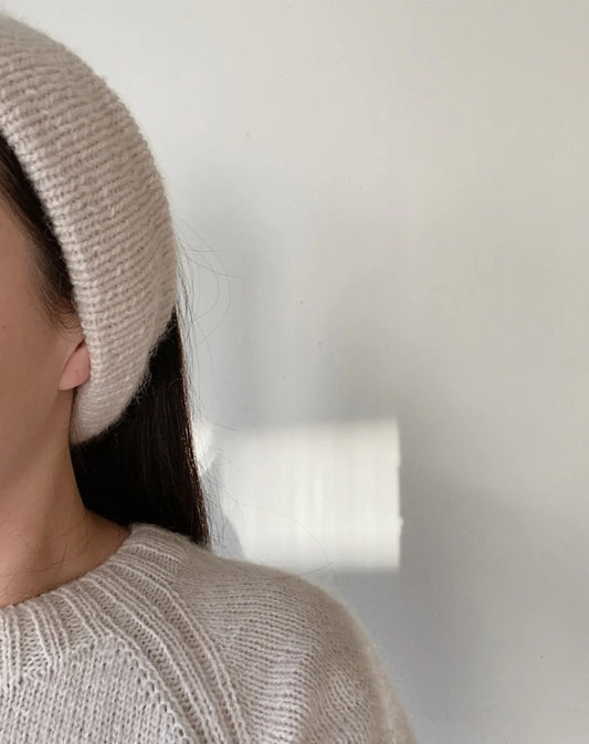 Joo Headband | schön minimalistisch mit Alpakka Ull und Tynn Silk Mohair von Sandnes Garn