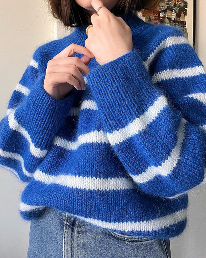 Novemberknits Sunde Winter Sweater mit Peer Gynt und Tynn Silk Mohair von Sandnes Garn 6