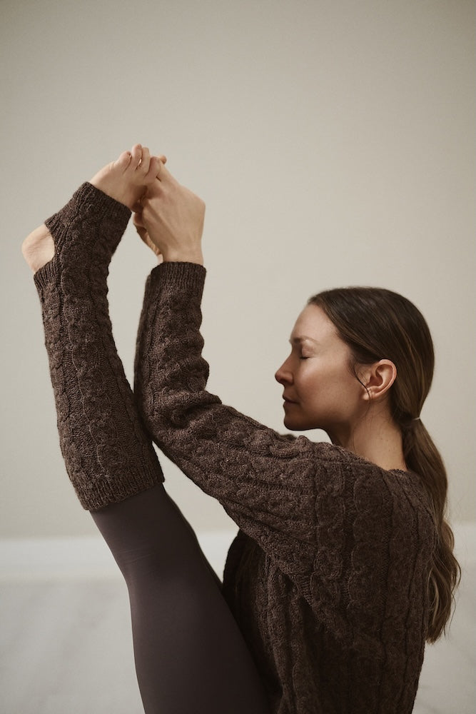 Hetki Yogasocken | zartes Zopfmuster aus Nalle Alpakka von Novita