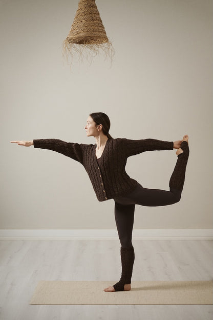 Hetki Yogasocken | zartes Zopfmuster aus Nalle Alpakka von Novita