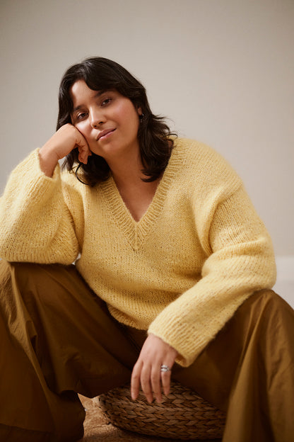 Solju Sweater | oversize Kuschelpullover aus Hehku und Wonder Wool 4-ply von Novita