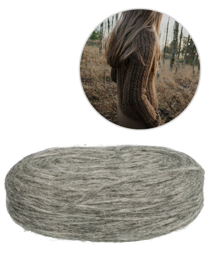 Chandail Oakwood Raglan | fin motif torsadé en Plötulopi de Lopi Island