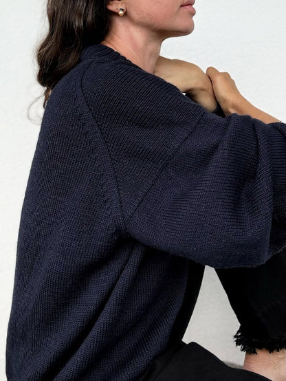 Refined Shoulder Sweater | décontracté et élégant en Lovely Merino Treat de Rosy Green Wool