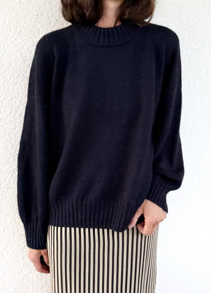 Refined Shoulder Sweater | décontracté et élégant en Lovely Merino Treat de Rosy Green Wool