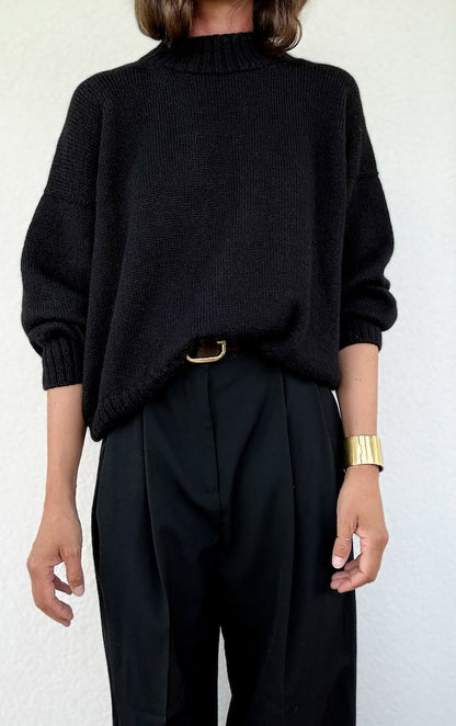 Refined Shoulder Sweater | décontracté et élégant en Lovely Merino Treat de Rosy Green Wool