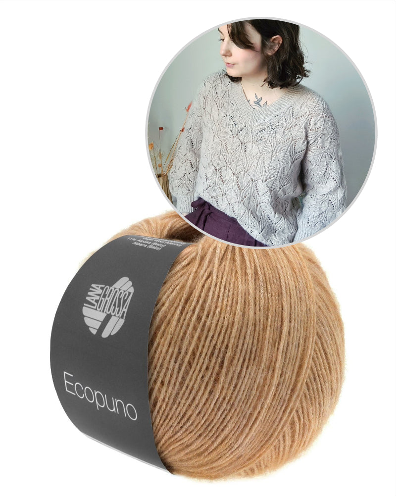 Audrey Borrego Oleander Sweater mit Ecopuno von Lana Grossa 16