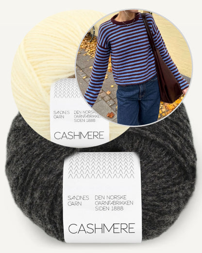 Olga Blouse - Sandnes Edition | luxuriöse Streifen aus Cashmere von Sandnes Garn