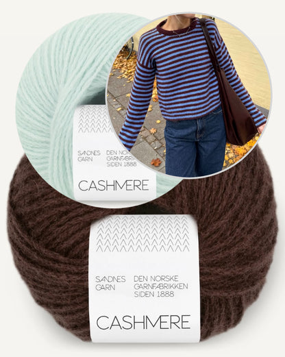 Olga Blouse - Sandnes Edition | luxuriöse Streifen aus Cashmere von Sandnes Garn