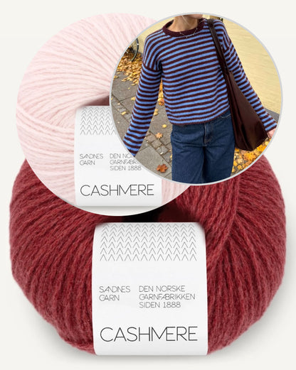 Olga Blouse - Sandnes Edition | luxuriöse Streifen aus Cashmere von Sandnes Garn