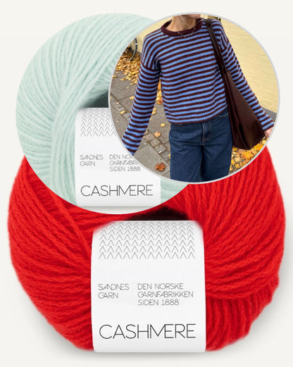 Olga Blouse - Sandnes Edition | luxuriöse Streifen aus Cashmere von Sandnes Garn