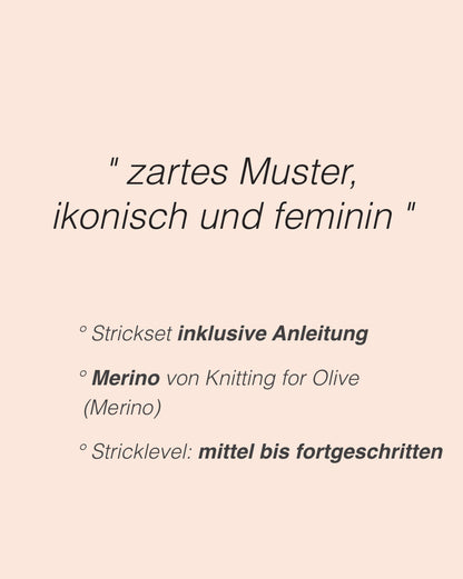 Olive Top | bezauberndes Muster mit Merino