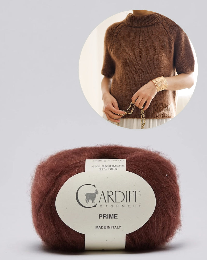 Olivia Slipover | With fine cables from Prime by Cardiff Cashmere