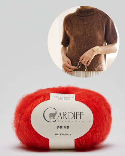 Olivia Slipover | With fine cables from Prime by Cardiff Cashmere