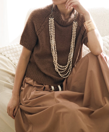 Olivia Slipover | With fine cables from Prime by Cardiff Cashmere