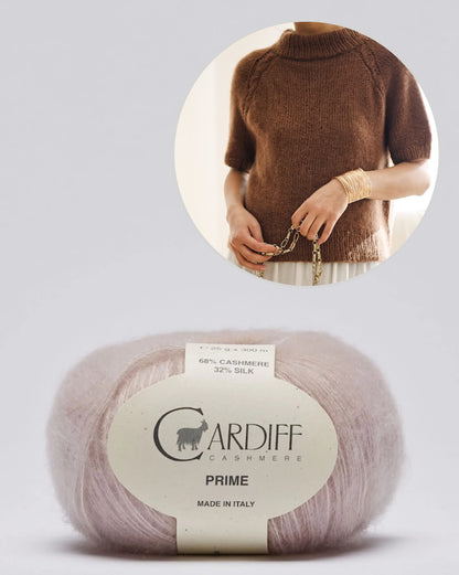 Olivia Slipover | With fine cables from Prime by Cardiff Cashmere