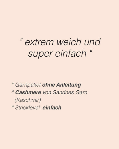 One More Row Scarf | super einfach aus Cashmere von Sandnes Garn