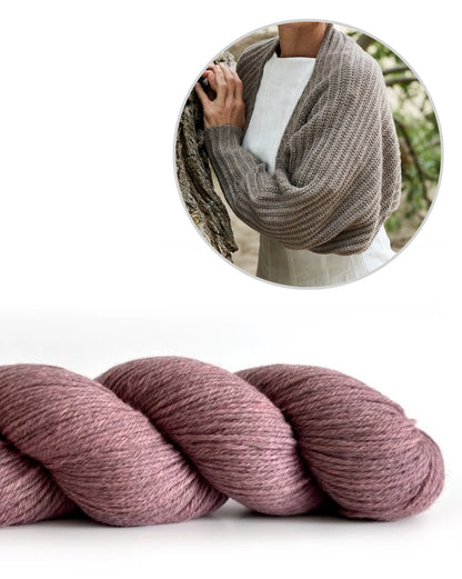 Open Horizon Bolero | super versatile to wear made from Cheeky Merino Joy by Rosy Green Wool