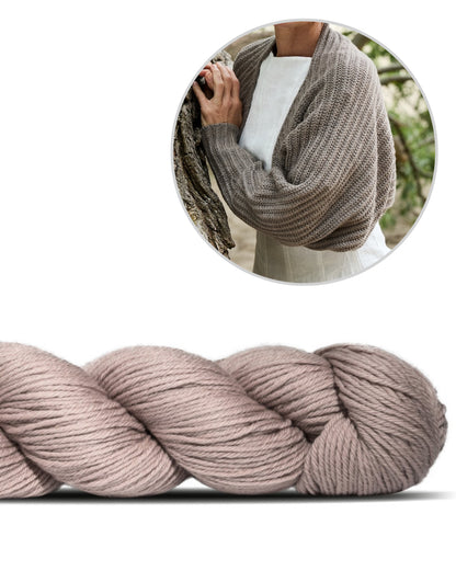 Open Horizon Bolero | super versatile to wear made from Cheeky Merino Joy by Rosy Green Wool