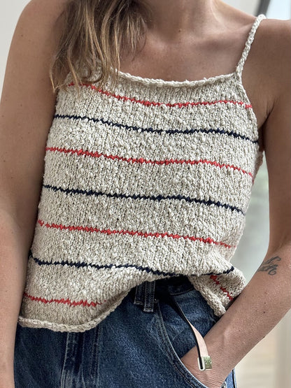 Sea Loop Top | zarte Streifen aus Cottonwaves von Gepard Garn