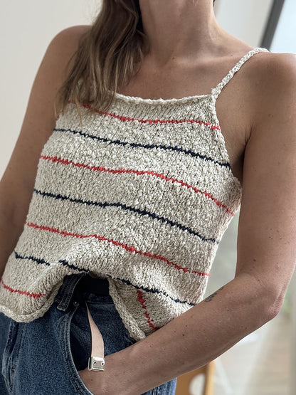 Sea Loop Top | zarte Streifen aus Cottonwaves von Gepard Garn