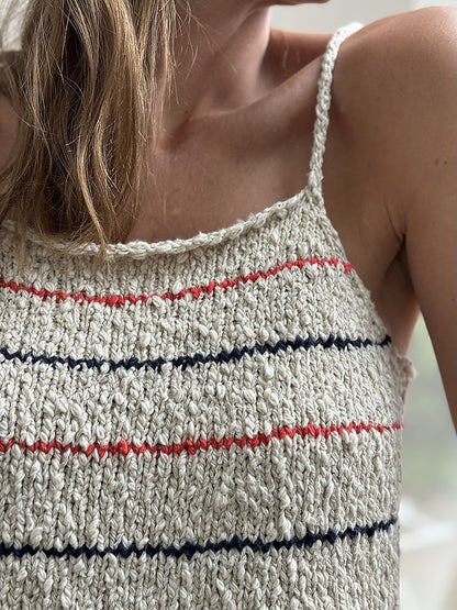 Sea Loop Top | zarte Streifen aus Cottonwaves von Gepard Garn