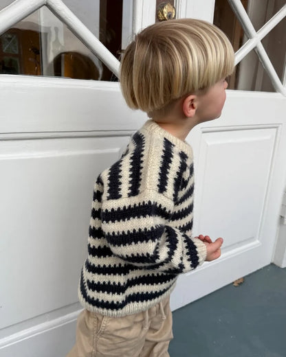 Otto Sweater Kids | contrasting stripes with Atlas by Sandnes Garn