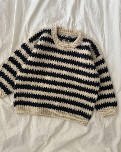 Otto Sweater Kids | contrasting stripes with Atlas by Sandnes Garn