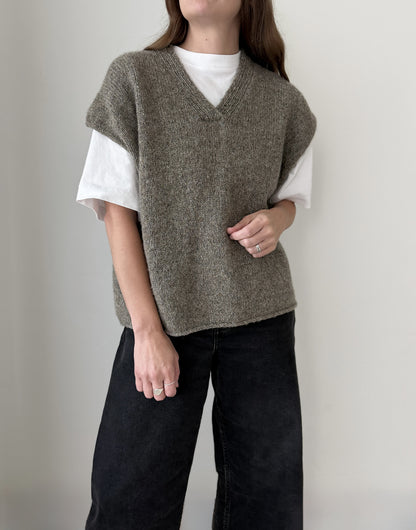 Moon Set Slipover | brīva piegriezuma klasiska veste no Le Lambswool dzijas, ko piedāvā Biches & Bûches