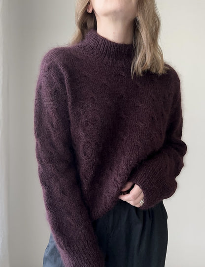 Seaway Pullover | zartes Zopfmuster aus Le Petit Lambswool und Le Petit Silk Mohair von Biches & Bûches