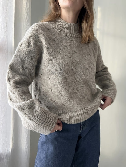 Seaway Pullover | zartes Zopfmuster aus Le Petit Lambswool und Le Petit Silk Mohair von Biches & Bûches