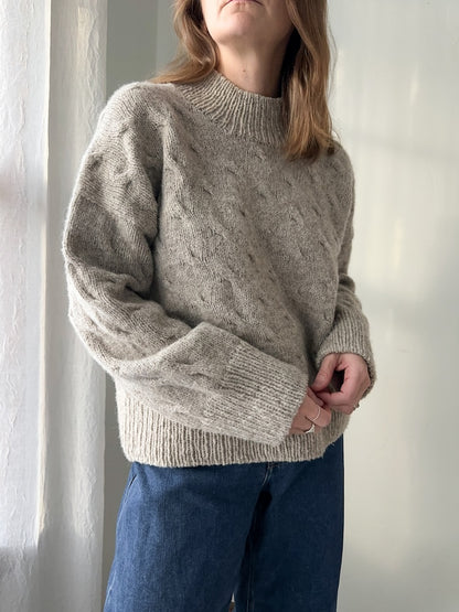 Seaway Pullover | zartes Zopfmuster aus Le Petit Lambswool und Le Petit Silk Mohair von Biches & Bûches