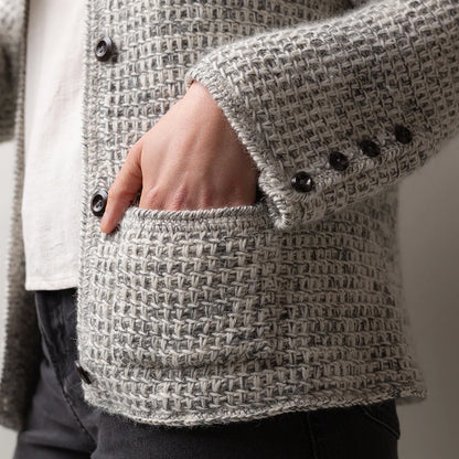 Paris Loop Cardigan | élégant gilet en Alpaca Fino et Alpaca Lace de Pascuali