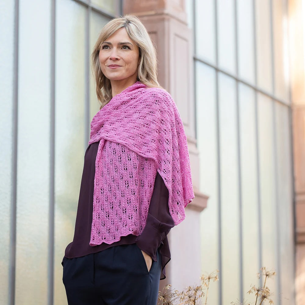 Étole Fleurie | Étole souple en lin Linen Bloom de Pascuali