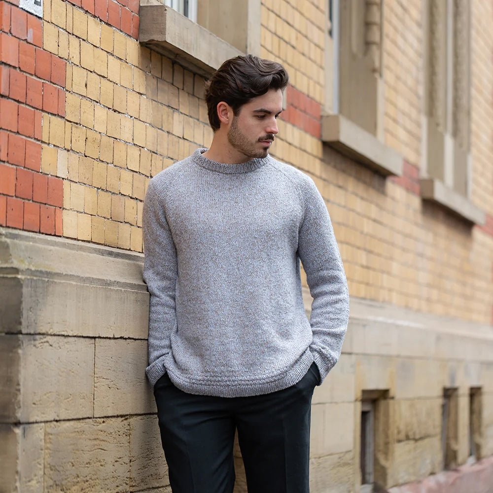 Granite Line Sweater | léger effet chiné de Puno et Suave de Pascuali