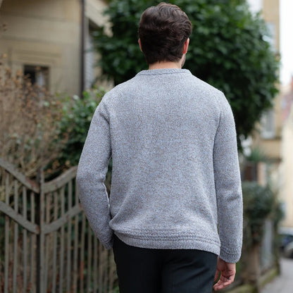 Granite Line Sweater | léger effet chiné de Puno et Suave de Pascuali