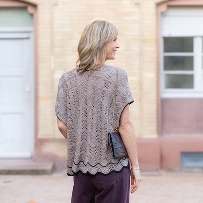 Chemise Oyster | motif fines vagues en Arctic Pearl de Pascuali