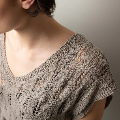 Chemise motif feuille de tremble | motif de feuille aéré du Népal par Pascuali