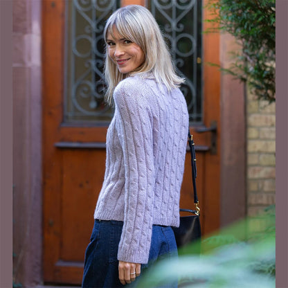 Twisted Air Sweater | fin motif torsadé en pur cachemire Delizia de Pascuali