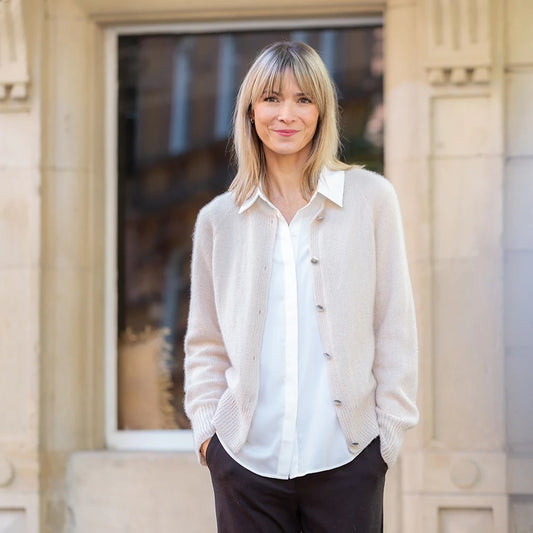 Gilet Velvet Line | Cardigan délicat en cachemire bio 6/28 de Pascuali