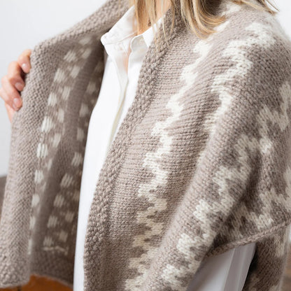 Cape Zigzag | Motif norvégien en baby alpaga Los Andes